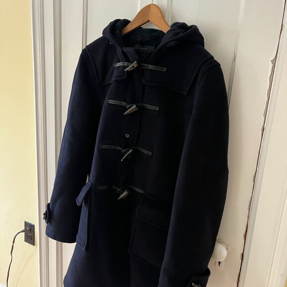 Brand New // Gloverall “Morris Duffle” Navy Black-Watch Size S – Made in England - Picture 4 of 8